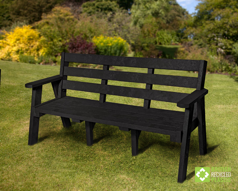 Benches and seats made from British recycled plastic