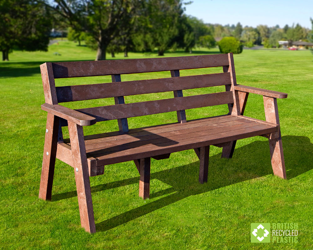 Benches and seats made from British recycled plastic