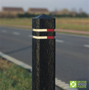 Brighouse square recycled plastic bollard