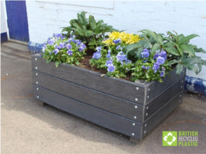 Dunblane In Bloom's new planters, built by them from our recycled plastic planks image