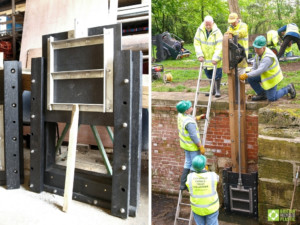 Newtown Top lock paddles. - paddle construction and installation