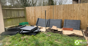 Raised bed build - all the parts laid out and ready to build