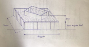 Plans for the planter to be built from British Recycled Plastic