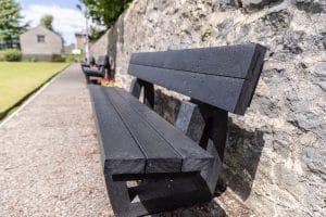 York Cricket Club Gets Sustainable Benches 4 Recycled plastic Harewood benches at Ribblesdale Wanderers Cricket Club
