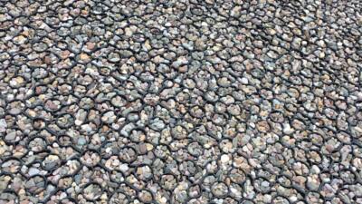 The Hebden X-Grid with gravel dressing used as a permeable car-park