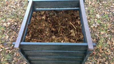 The Redacre recycled plastic easy-build composter
