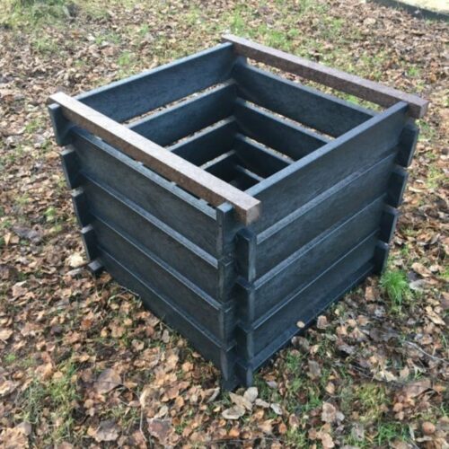 The Redacre recycled plastic easy-build composter
