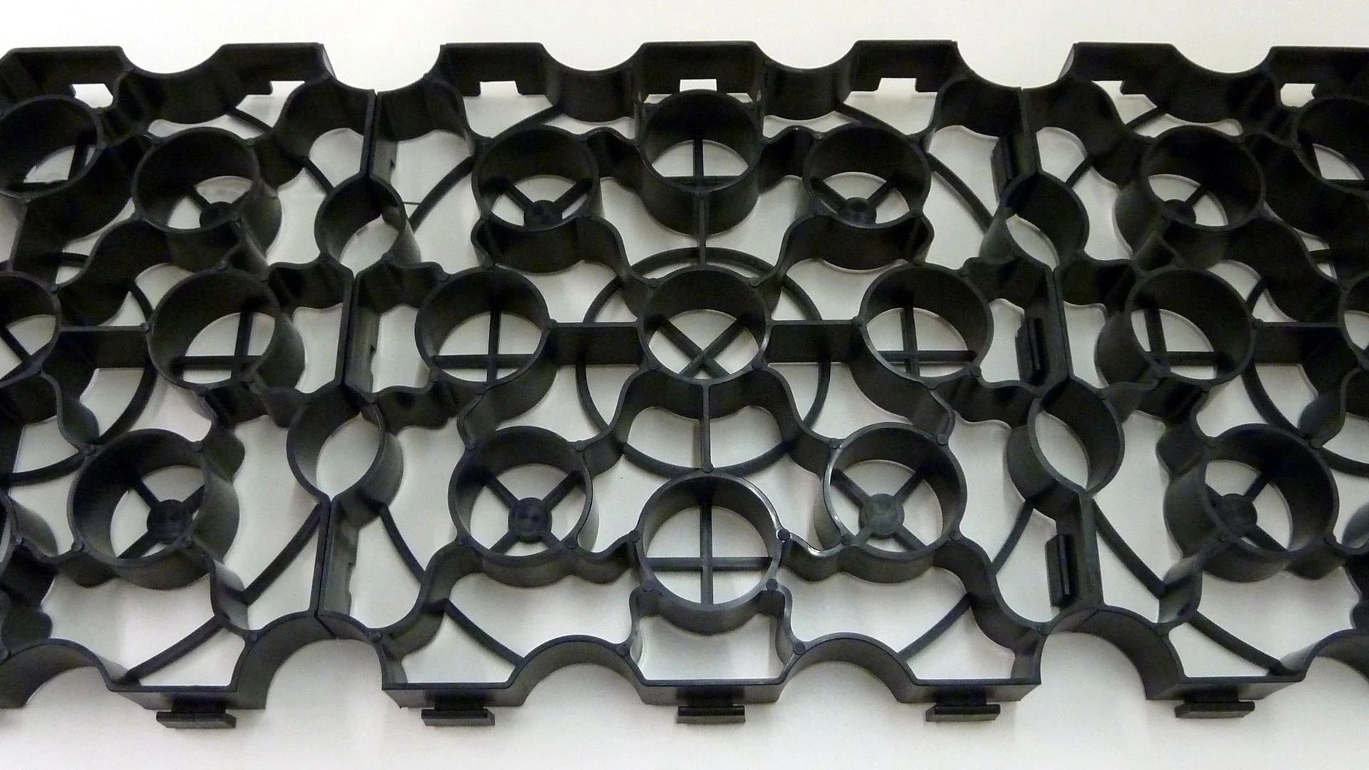The Hebden X-Grid permeable paver made from recycled plastic