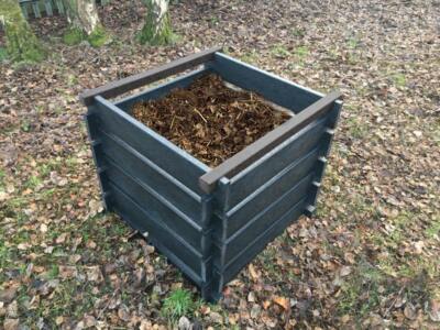 The Redacre recycled plastic easy-build composter