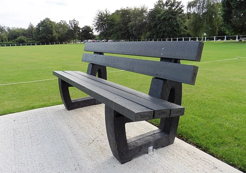 picnic tables at golf club
