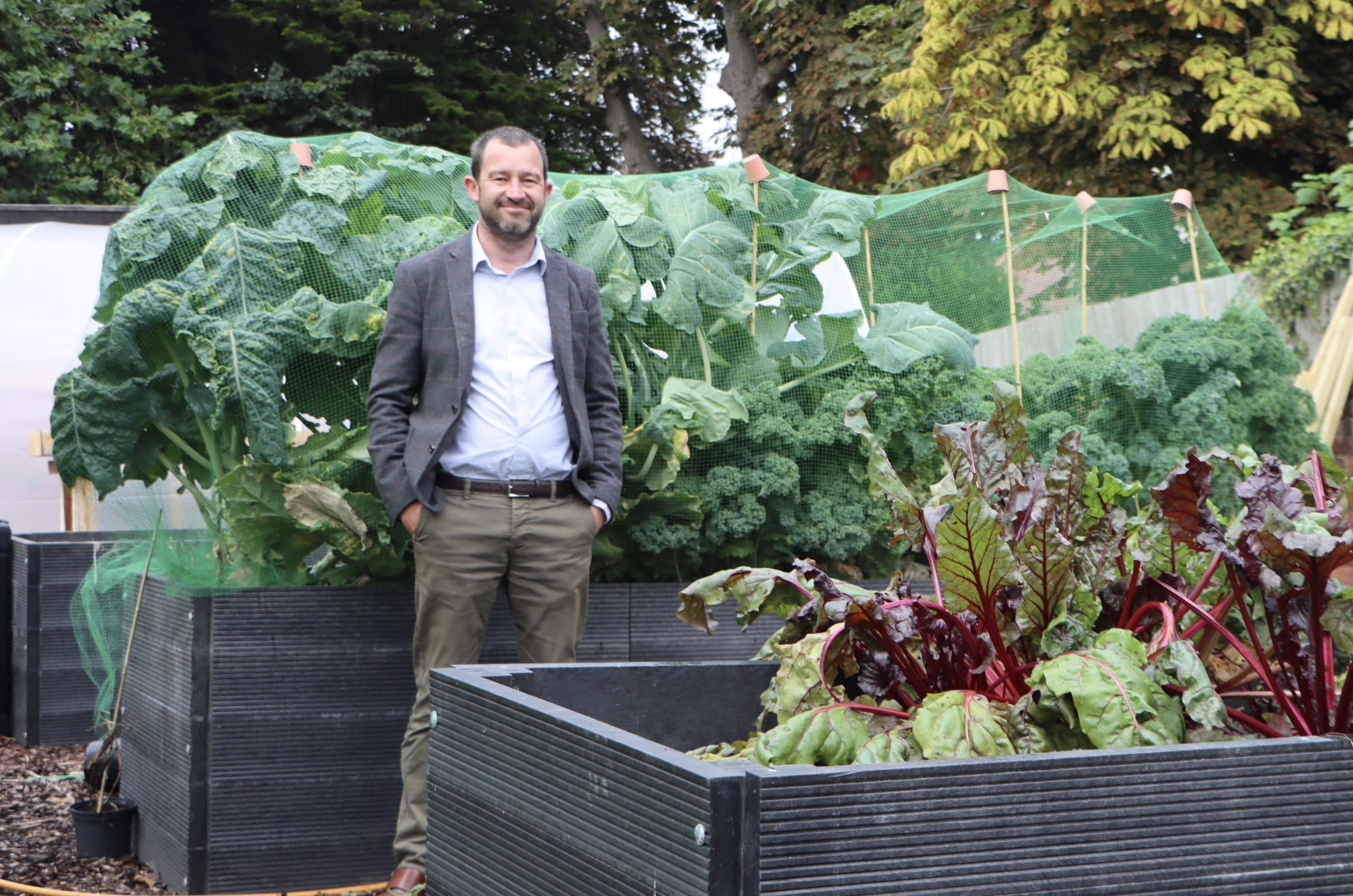 Horticultural area at West Kirby School