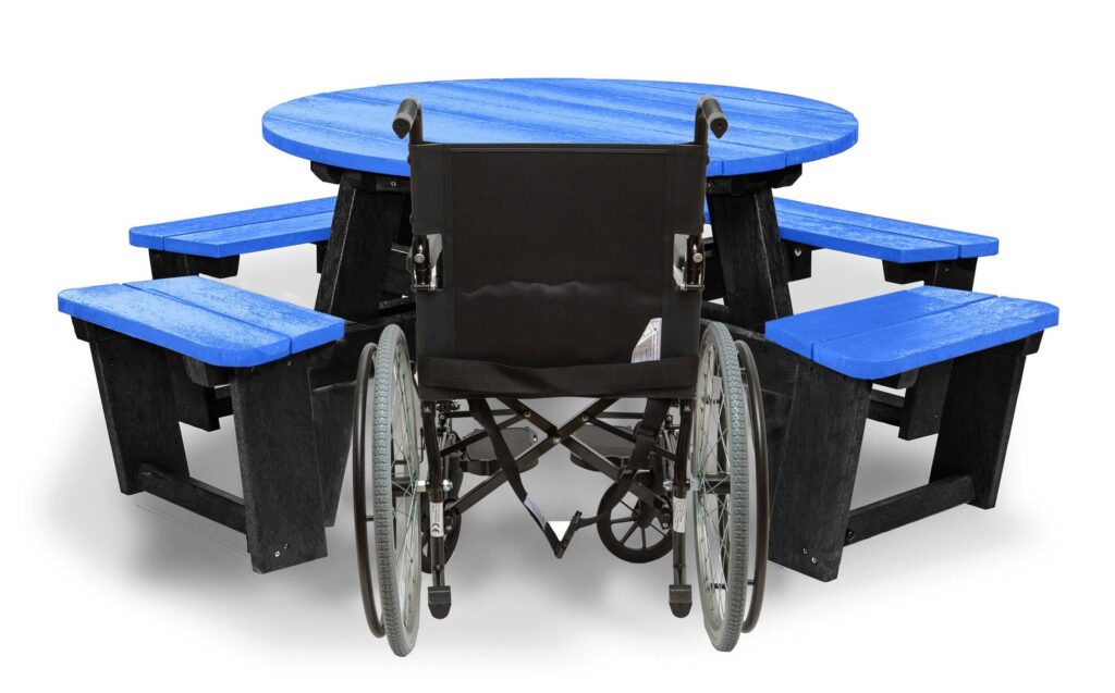 Calder Wheelchair-Accessible picnic table – new to the accessibility range 