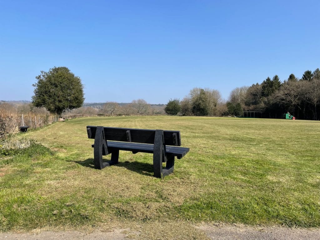 Harewood bench at Balcombe Cricket Club