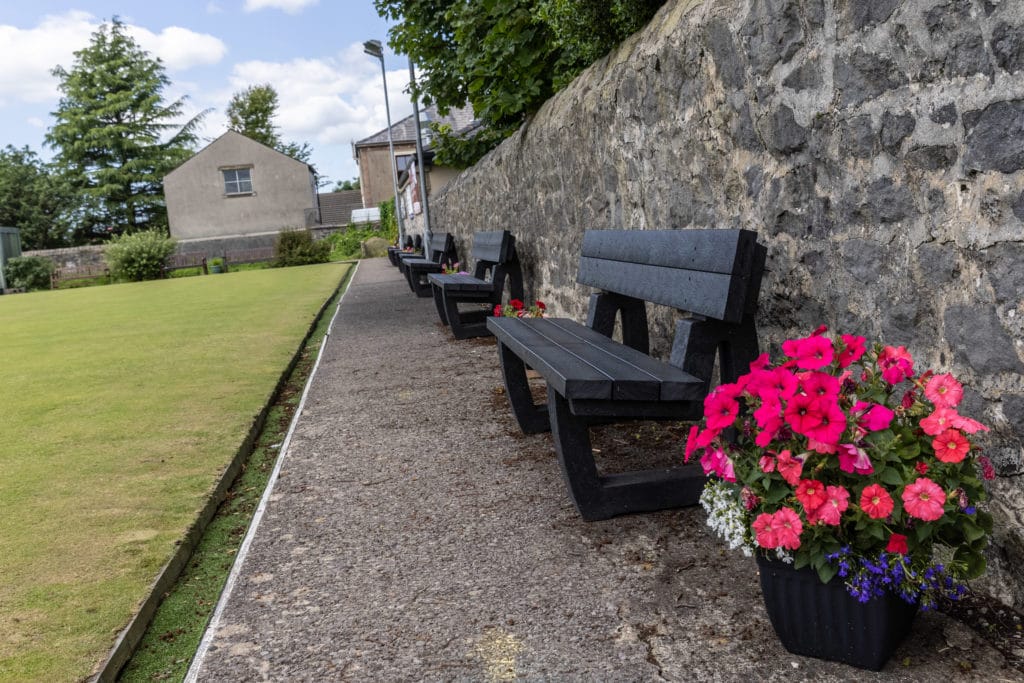 Harewood benches at Ribblesdale Cricket Club