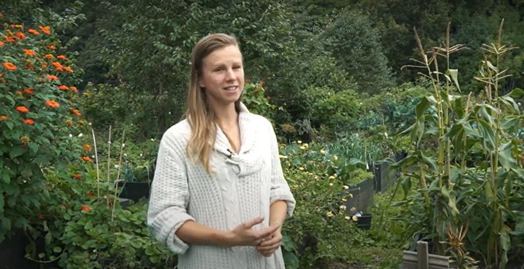 Martyna at Redacre growing project