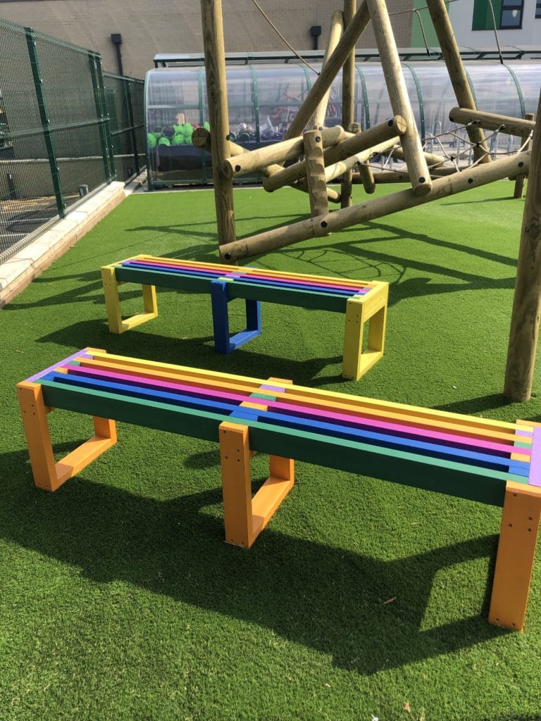 Skipton bench at Mayfield Primary School