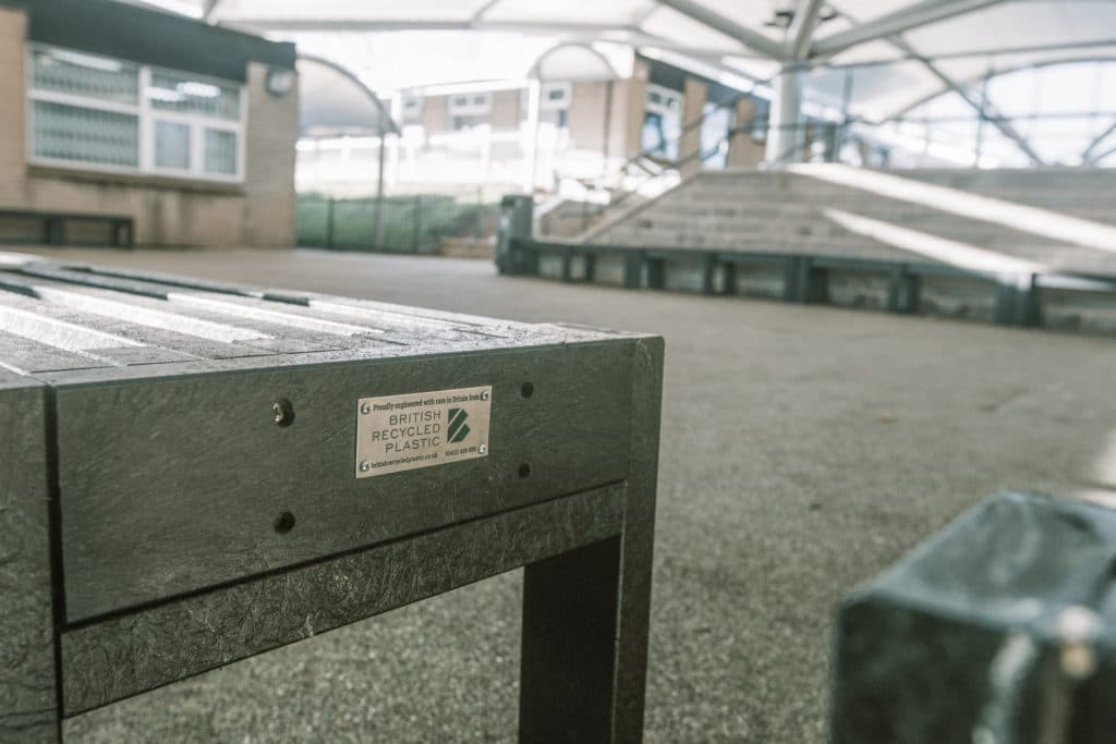 Skipton benches at Rastrick School