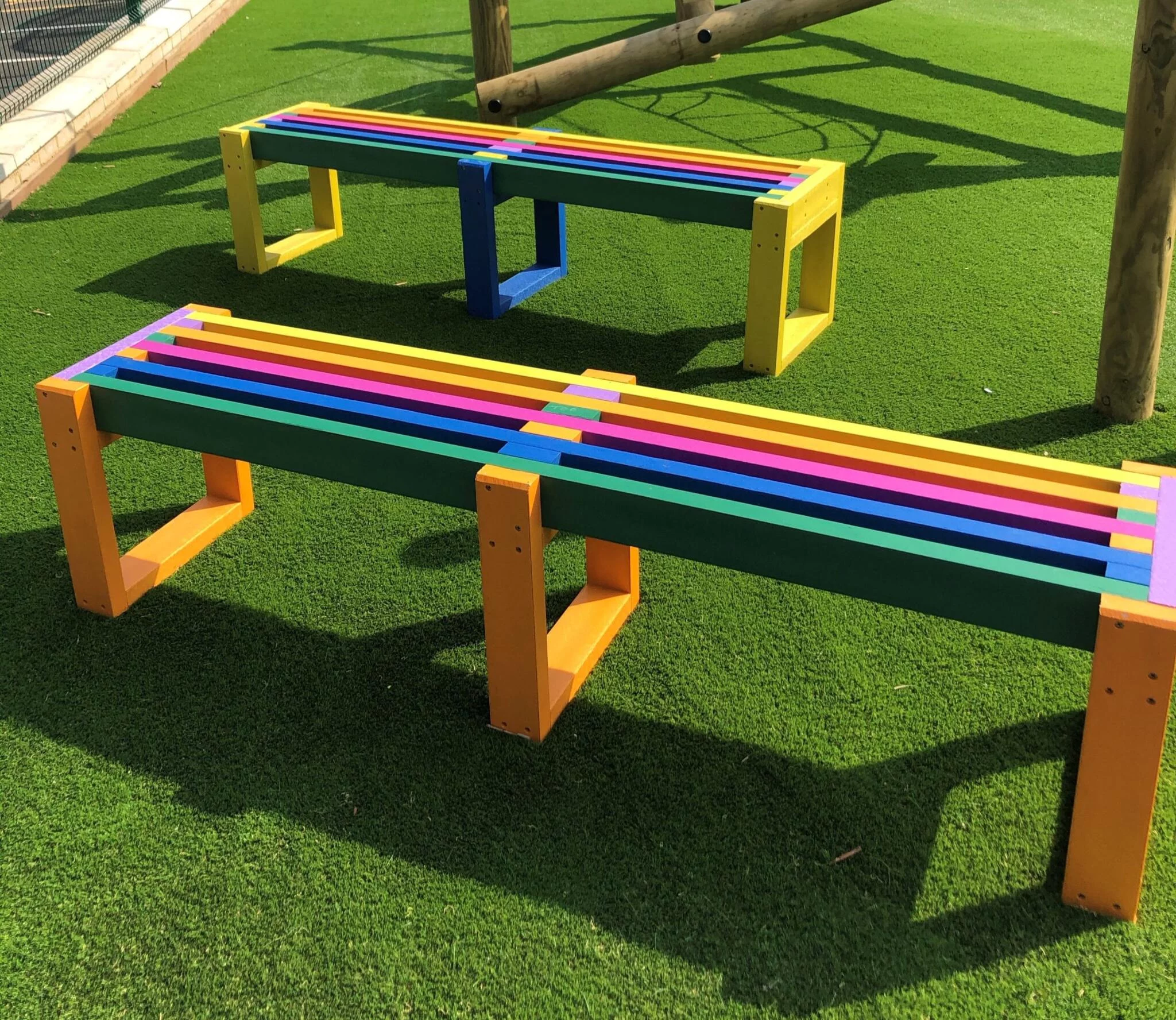 Skipton recycled plastic benches for schools at Mayfield School
