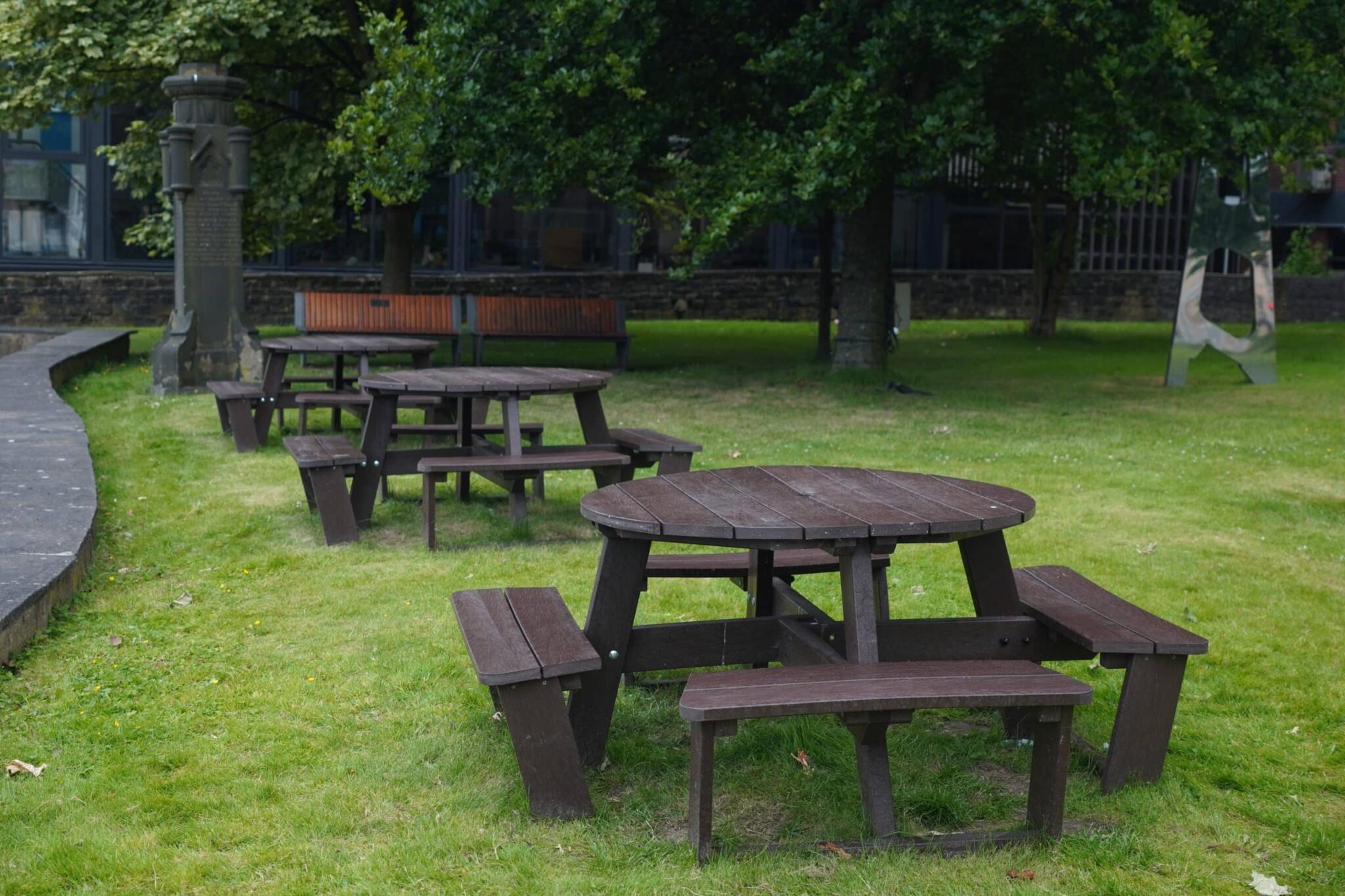 Calder 8 seater recycled picnic table from British Recycled Plastic, perfect for bowls club social events
