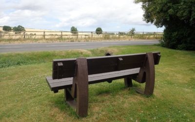 Happy Harewood benches in the beautiful Yorkshire Wolds
