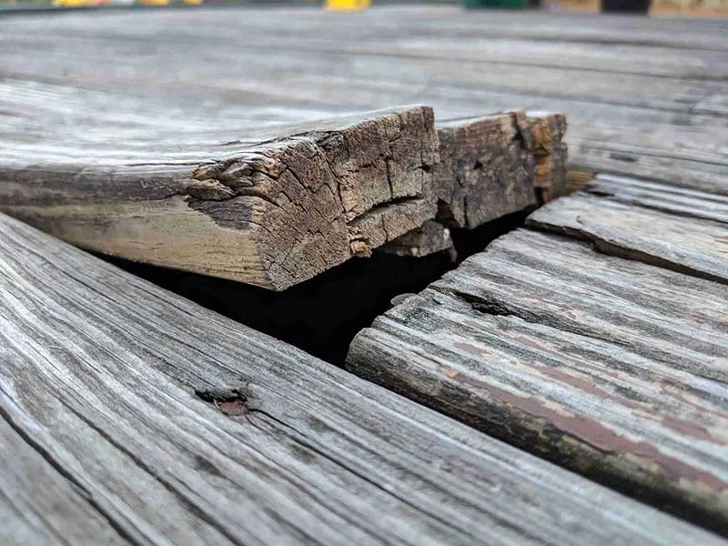 Warped wood