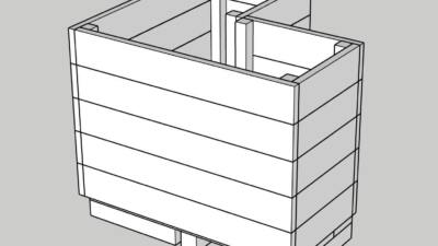 Marsden L-shaped planter 750mm high