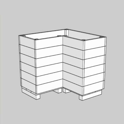 Marsden L-shaped planter 900mm high