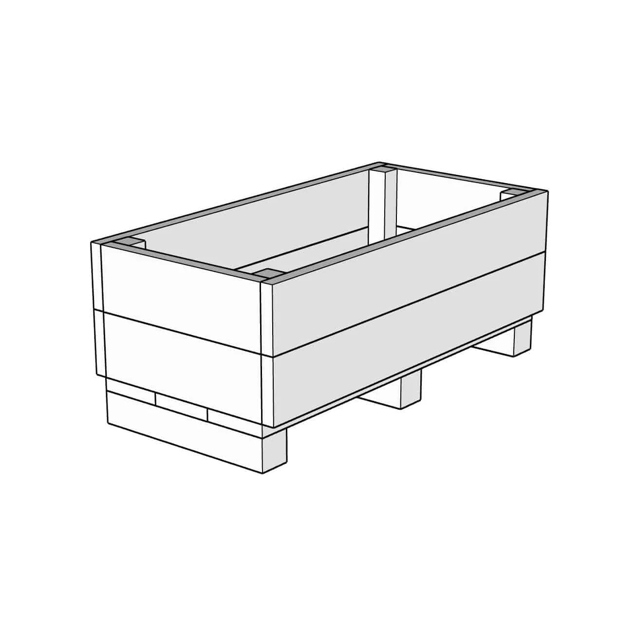 Marsden rectangular planter 300x1000x500