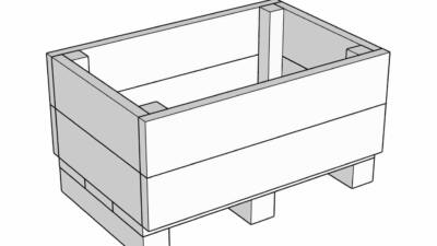 Marsden Rectangle Modular Planter 750x500x300 Drawing of the planter
