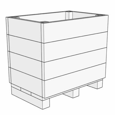Marsden rectangular planter 600x750x500