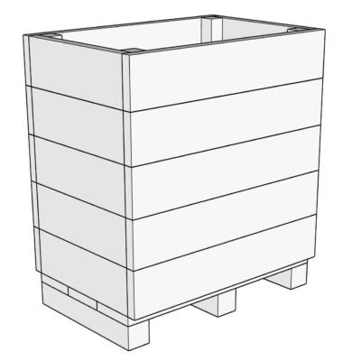 Marsden rectangular planter 750x750x500