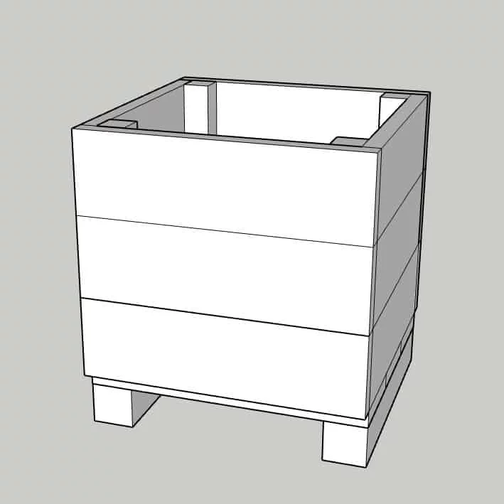 Marsden square planter 450x500x500