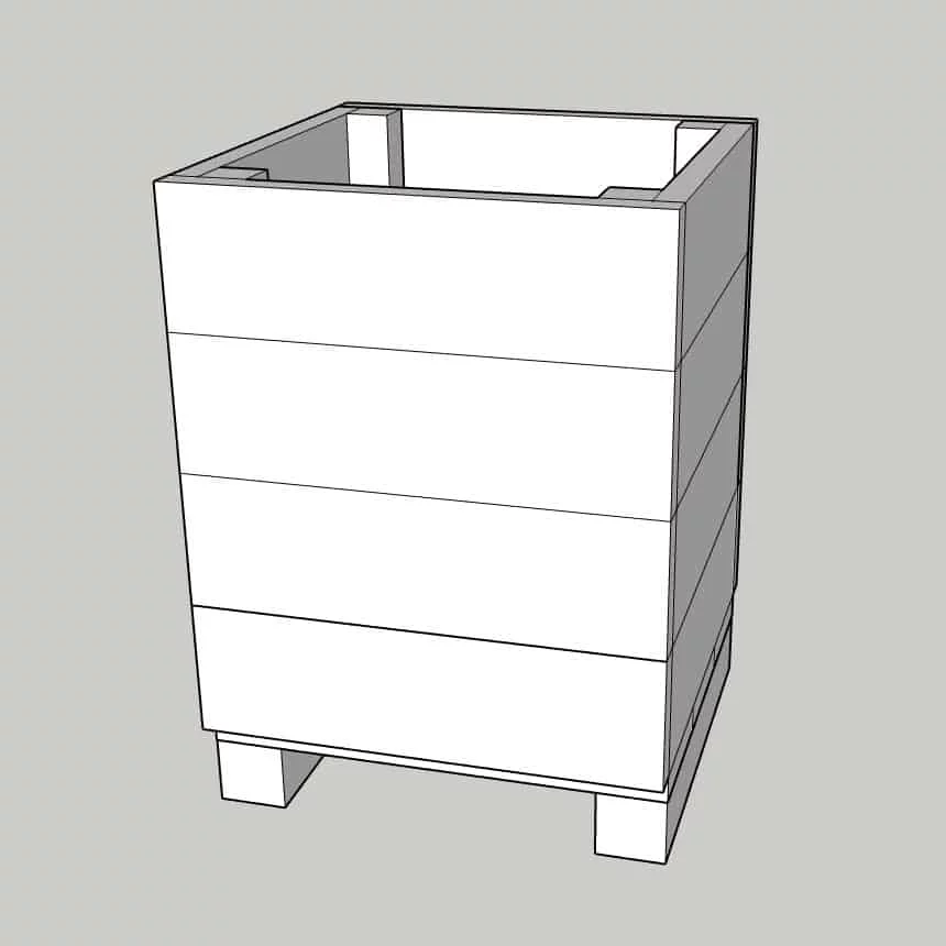 Marsden square planter 600x500x500