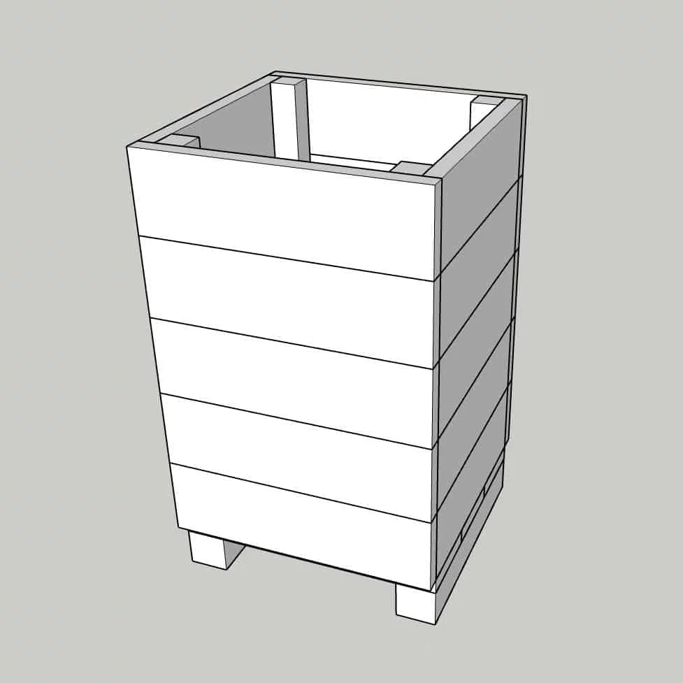 Marsden square planter 750x500x500
