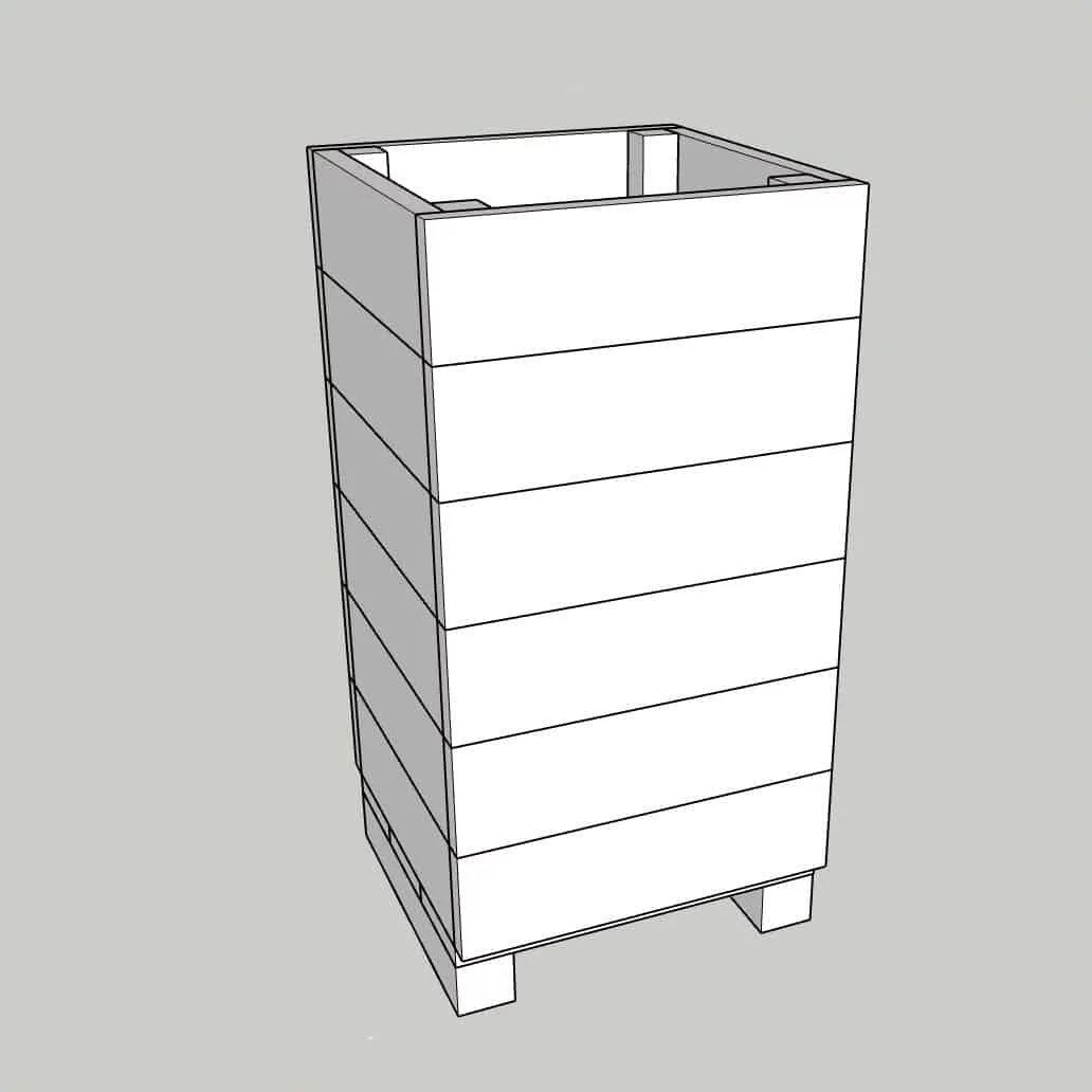 Marsden square planter 900x500x500