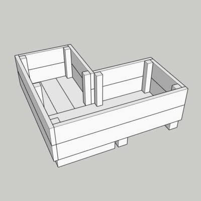 Marsden Planter 1000x1000x300 L Shaped