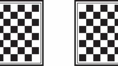 Otley table top showing two chess or draughts boards