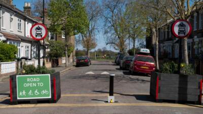 Low-Traffic Neighbourhoods can be enhanced by the use of planters