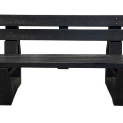 The best-selling Harewood recycled plastic bench
