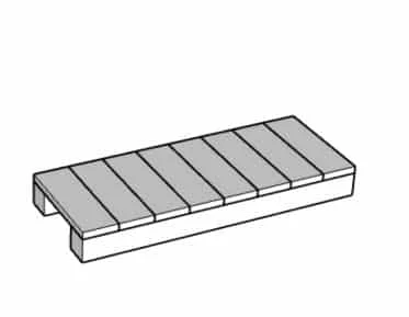 Marsden Planter Bridge Seat - 1200 x 500