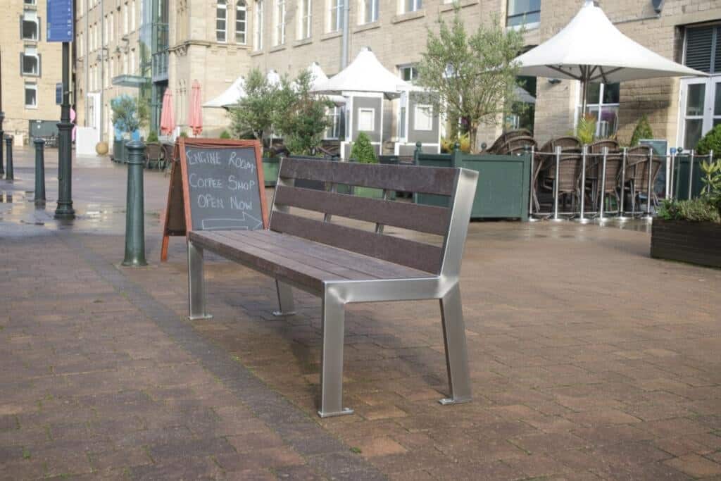 selby stainless steel bench