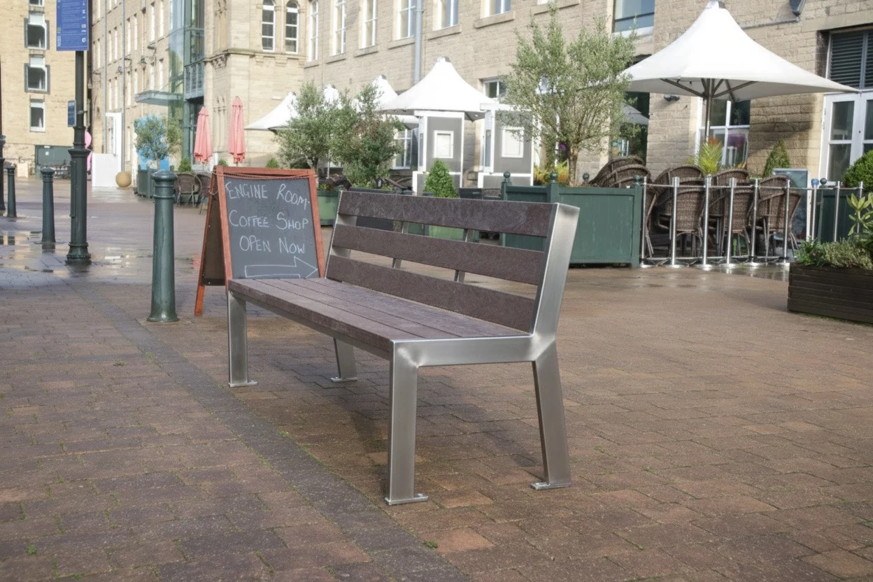 selby stainless steel bench