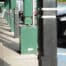 Brighouse recycled plastic square bollards at Morrissons supermarket