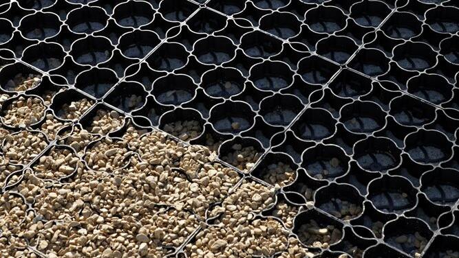Reinforcement Grids For Flood-Prone Areas (+Case Study) 4 Hebden Everyday grids made from British Recycled Plastic are commonly filled with gravel