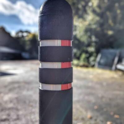 The Halifax round 120mm recycled plastic bollard