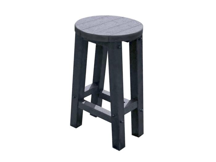 Grassington High Top Table Stool Round in Black Grassington High Top Table Stool Round in Black