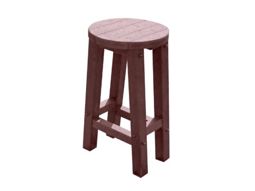 Grassington High Top Table Stool Round in Brown