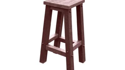 Grassington High Top Table Stool Round in Brown Square in Brown