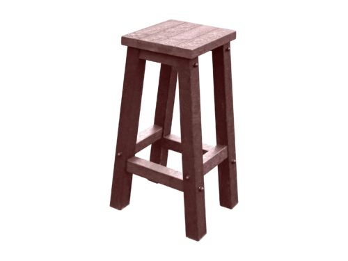 Grassington High Top Table Stool Round in Brown Square in Brown