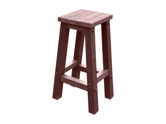 Grassington High Top Table Stool Round in Brown Square in Brown Grassington High Top Table Stool Round in Brown Square in Brown